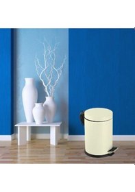 Resim Foreca Pedallı Çöp Kovası Krem 16 Lt Krem 