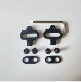 Resim Hangfox Yol Ve Dağ Bisikletleri İçin Evrensel Spd Kilitli Ayaklık Plakası - Sağlam Kilit Sistemi İle Hafif Ve Dayanıklı Siyah Vida-siyah Yastık Diğer 