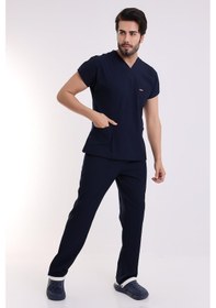 Resim Bflex Unisex Likralı Yarasa Kol Takım - 6402 Lacivert-6910 6402 Lacivert Soft 