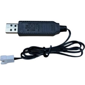 Resim Marsilyan 3.7V Li-Ion Sm-2p Soket Drone Bataryası USB Şarj Kablosu 