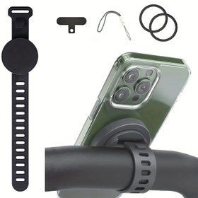 Resim 360 ° Dönebilen Manyetik Bilek Kayışı Telefon Tutucu, Kol Bandı Telefon Montajı, Manyetik Telefon Standı, iPhone 16 / 15 / 14 / 13 / 12 Pro Max / Plus / Mini için Spor salonu, ev egzersiz bisikletleri, fitness ekipmanları, bebek arabaları ve araba gidonları için uygundur 