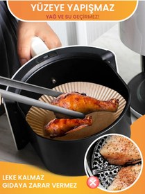 Resim Markafox Yuvarlak Airfryer Pişirme Kağıdı 20x4,5 Cm 50 Adet 