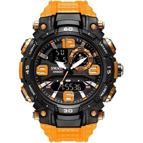 Resim Rogfer Smael 1921 Doğa Sporları Su Geçirmez Erkekler Aydınlık Zaman İzle Elektronik Saat Turuncu Çok Renkli Çok Renkli 