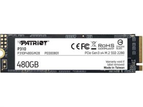 Resim Patriot SSD P310P480GM28 480GB P310 VPN100 M.2 2280 PCIE 1700/1500 M2 SSD 