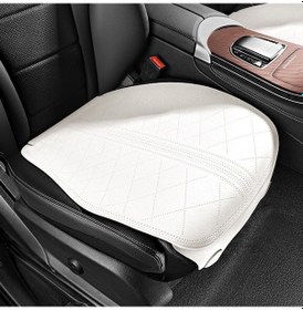 Resim Rogfer Flip-fur Araba Minderi Dört Mevsim İçin Nefes Alabilir Havalandırma Yastığı, Stil: Ön Yastık Beyaz Ön Minder Beyaz 