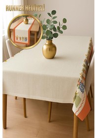 Resim Şık Dokulu Leke Tutmaz Masa Örtüsü Msrt006 Renkli 