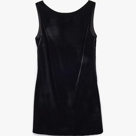 Resim Koton Kolsuz Fiyonklu A Kesim V Yaka Kadife Mini Abiye Elbise Siyah 6wak80097fk Siyah 