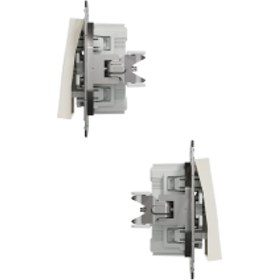 Resim Schneider Electric Asfora Permütatör Krem Çerçeveli 