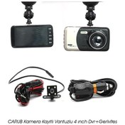 Resim Carub 0015804 Oto Kamera Kayıtlı Vantuzlu 4 Inch Dvr gerivites 