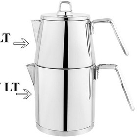 Resim Schafer Napoli Çaydanlık Takımı Büyük Boy Çaydanlık Takımı Gümüş 