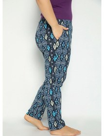 Resim Vishenka Modal Baskılı Cepli Büyük Beden Kadın Pijama Altı 