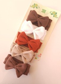 Resim SeherBebeButik Kız Bebek & Çocuk Fiyonklu Bandana Set - Yumuşak- Esnek 