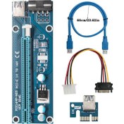 Resim 4747 Pcı E Express 1x To 16X USB 3.0 Riser Yükseltici Uzatma Kartı 