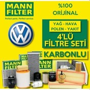 Resim Vw Tiguan 1.6 2.0 Tdi Dizel Mann Filtre Bakım Seti 2016-2020 (495330754) 