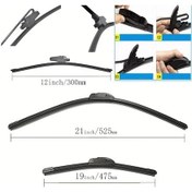 Resim Sunshine011 Volkswagen Up Lupo Cc Sessiz Silecek 21+19 Cm Universal 