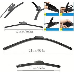 Resim Sunshine011 Volkswagen Up Lupo Cc Sessiz Silecek 21+19 Cm Universal 