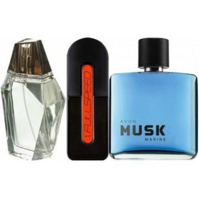 Resim Avon Perceive 100 ml Erkek + Full Speed 75 ml + Musk 75 ml Erkek Parfüm 872110 