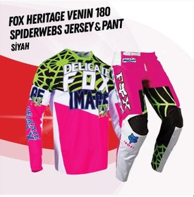 Resim Fox Heritage Venin 180 Jersey Pantolon Takım Pembe 