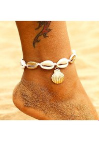 Resim Brezza Lusso Jewelry Vintage Style Doğal Deniz Kabuğu Bayan Ayak Halhal Çok Renkli 