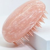 Resim Kompakt Pembe Yumurta Şekilli Saç Fırçası - Yumuşak, Tarama Yuvarlak Tasarım ve Pürüzsüz Topaklar ile Saç Derisi Masajı için - Dayanıklı ABS Plastik Sap - Seyahat ve Tüm Saç Tipleri için İdeal 