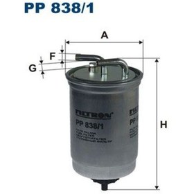 Resim FILTRON PP838/1 Mazot Filtresi (Ford: Escort/ Mondeo 1.8Dizelfiesta-Escort 1.8D) 190674 91FF9155CD PP8381 (WA949597) 