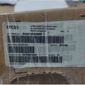 Resim B43510s2338m1 3300mf 250v 4pın Elko Kondansatör 