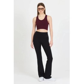 Resim Frondé Fiona Kadın Yüksel Bel Ispanyol Paça Flare Tayt Bootcut 