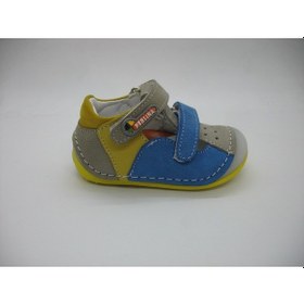 Resim Angelokids Perlina 01102 Doğal Deri Ortopedik Ilk Adım Ayakkabısı 18-21 (422289230) Mavi 