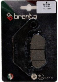 Resim BRENTA ORGANİK FREN BALATA FT 3152 ARKA YAMAHA NMAX 125 155, TRIC 
