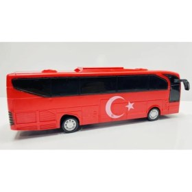 Resim Shem Can-Em Oyuncak Display Sürtmeli Türk Bayraklı Takım Otobüsü 