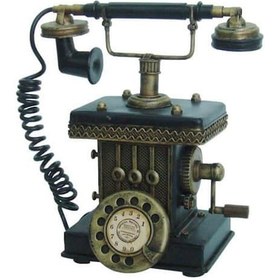 Resim Kenpazar Dekoratif Metal Telefon Kumbaralı Kumbara Biblo Hediyelik 