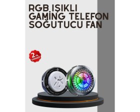 Resim Marsilyan Rgb Gaming Telefon Fanı Sessiz Soğutucu Tüm Akıllı Telefonlara Uygun 