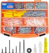 Resim Toko Hobi-1 891 Parça 12 Çeşit, Pul, Vida Ve Dübel Seti, Organizer Takım Çantalı 