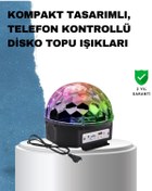 Resim ZadeBa Taşınabilir RGB Disko Topu Bluetooth ve Uzaktan Kumanda Özellikli 