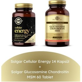 Resim Solgar Cellular Energy 14 Kapsül + Glucosamine Chondroitin Msm 60 Tablet 