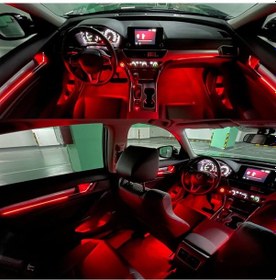 Resim Honda Accord İçin Uyumlu İçin Uyumlu 2020+ Ambiyans Aydınlatma ve Tweeter Set 64 RENK 