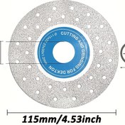 Resim 115mm 4.5 inç Kaya Plakası Özel Kesme Bıçağı, Düz Kesim, Kıvrık Kesim, Şamferleme ve Parlatma, Uygun Kaya Plakası, Mermer, Fayans, Seramik 
