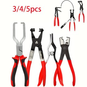 Resim 3/4/5'li Hortum Kelepçe Pensesi Seti, Clic-R Halkalı Pense, Hortum Sökme Pensesi, Otomotiv Tamiri için Benzin Kelepçesi, Metal ve Plastik Malzeme, Otomotiv Bakım Aletleri|Ergonomik Tutuş|Dayanıklı Yapı, Hortum Kelepçe Pensesi, Hortum Kelepçe Pensesi, Treyler Hortumu Sökücü, Benzin Hortumu Ayırma Pensesi, Boru Kelepçesi, Metal Kelepçeler 