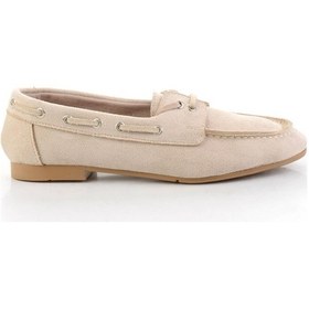 Resim Bambi Bej Kadın Loafer Ayakkabı K01503727572 Bej 