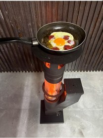 Resim Pelet Soba - Roket Soba - Füze Soba - Cam Soba - Küçük Boy Tepsili Model Tdrtr 
