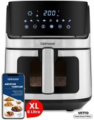 Resim Goldmaster Vetto 1700 W XL Dijital Dokunmatik 8 Ön Programlı Airfryer Yağsız Kızartma Sıcak Hava Fritöz 