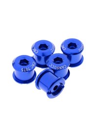 Resim Dolıty 5 Adet Alüminyum Alaşım Bisiklet Aynakol M8x7mm-mavi Mavi 