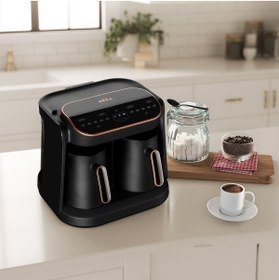 Resim Arzum Okka Grandio Duo Közde Türk Kahvesi Makinesi 10 Fincan Kapasiteli Bakır - OK007-B 