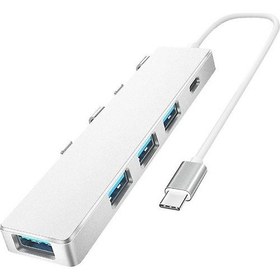 Resim Comse Macbook Uyumlu Type-C To 4 Port USB Splitter 5 Gbps Çevirici Hub Adaptör 