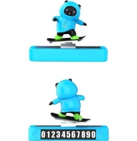 Resim Hareketli Kayan Kaykay Numaratör Mavi-siyah 