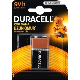 Resim Toptan Bulurum Duracell 9V Alkalin 9 Volt Pil 