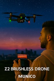 Resim Munico Mini RC Drone – 8K HD Kamera, El Hareketiyle Fotoğraf, Yükseklik Sabitleme | 18 Dakika Uçuş 