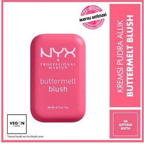 Resim Nyx Buttermelt Blush Kremsi Pudra Allık - 08 Getting Butta 08 