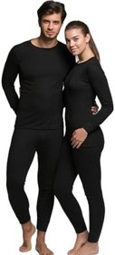 Resim Mom's Lab Yetişkin Soğuk Havalar Için Ideal Termal Takım;Siyah 2Xl 