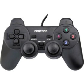 Resim Concord C-850 Bilgisayar PC Oyun Konsol Gamepad Kolu Titreşimli 